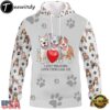 I Just Freaking Love Pitbulls Dog For Humans 3D All Over Printed Shirt