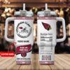 Custom Name Arizona Cardinals NFL Stainless Steel Tumbler 40Oz With Handle