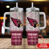 Custom Name Arizona Cardinals NFL Tumbler 40Oz Handle