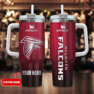 Custom Name Atlanta Falcons NFL Football Stainless Steel Tumbler 40Oz