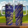 Custom Name Baltimore Ravens NFL Team Stainless Steel Tumbler 40Oz With Handle