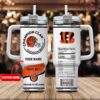 Custom Name Cincinnati Bengals NFL Stainless Steel Tumbler 40Oz With Handle