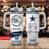 Custom Name Dallas Cowboys NFL Stainless Steel Tumbler 40Oz With Handle