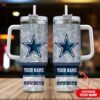 Custom Name Dallas Cowboys NFL Tumbler 40Oz Handle
