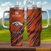 Custom Name Denver Broncos NFL Team Stainless Steel Tumbler 40Oz With Handle