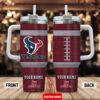 Custom Name Houston Texans Stainless Steel Tumbler 40Oz Handle For Fans