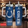 Custom Name Indianapolis Colts NFL Football Stainless Steel Tumbler 40Oz