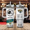 Custom Name Jacksonville Jaguars NFL Stainless Steel Tumbler 40Oz With Handle