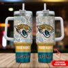 Custom Name Jacksonville Jaguars NFL Tumbler 40Oz Handle