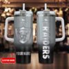Custom Name Las Vegas Raiders NFL Football Stainless Steel Tumbler 40Oz