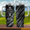 Custom Name Las Vegas Raiders NFL Team Stainless Steel Tumbler 40Oz With Handle
