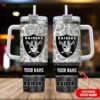 Custom Name Las Vegas Raiders Tumbler 40Oz Handle