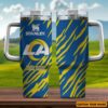 Custom Name Los Angeles Rams NFL Team Stainless Steel Tumbler 40Oz With Handle