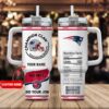 Custom Name New England Patriots NFL Stainless Steel Tumbler 40Oz With Handle