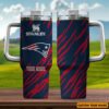 Custom Name New England Patriots NFL Team Stainless Steel Tumbler 40Oz With Handle