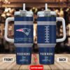 Custom Name New England Patriots Stainless Steel Tumbler 40Oz Handle For Fans