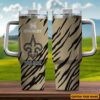Custom Name New Orleans Saints NFL Team Stainless Steel Tumbler 40Oz With Handle