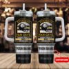 Custom Name Pittsburgh Steelers NFL Fan Cave Stainless Steel Tumbler 40Oz With Handle