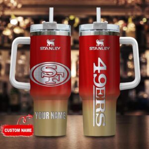 Custom Name San Francisco 49Ers NFL Football Stainless Steel Tumbler 40Oz