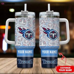 Custom Name Tennessee Titans Tumbler 40Oz Handle