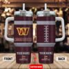 Custom Name Washington Commanders Stainless Steel Tumbler 40Oz Handle For Fans