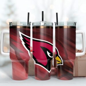 Arizona Cardinals NFL Tumbler 40OZ With Handle For Fans