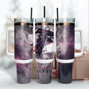 Atlanta Falcons Smoke Tumbler 40OZ With Handle