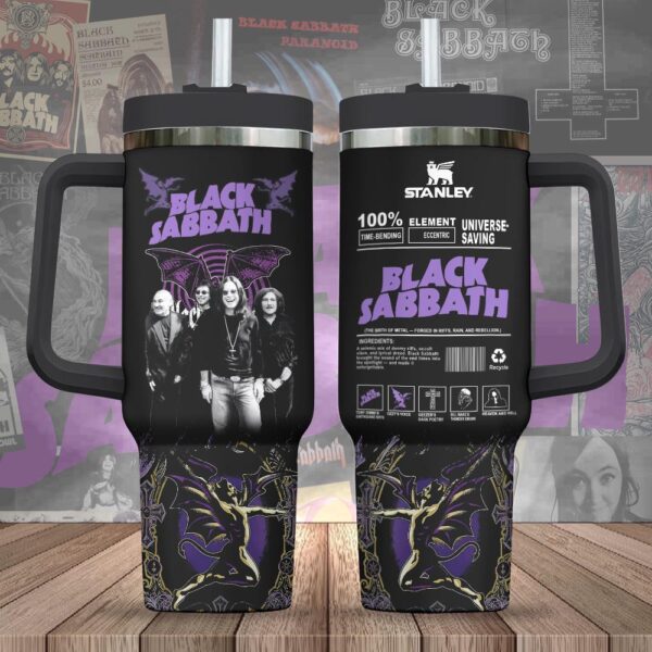 Black Sabbath Tumbler 40Oz Handle For Fans