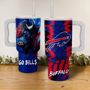 Buffalo Bills Mascot NFL Tumbler 40OZ With Handle For Fans