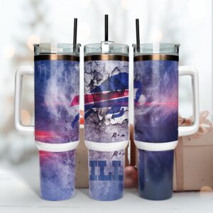Buffalo Bills Smoke Tumbler 40OZ With Handle