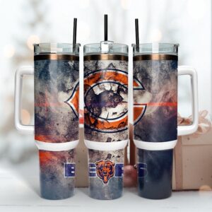 Chicago Bears Smoke Tumbler 40OZ With Handle