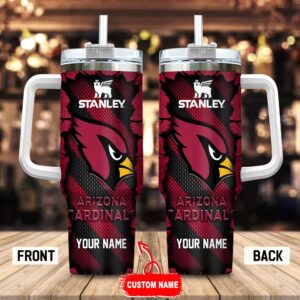 Custom Name Arizona Cardinals Stainless Steel Tumbler 40Oz For Fans