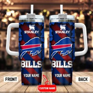 Custom Name Buffalo Bills Stainless Steel Tumbler 40Oz For Fans