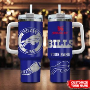 Custom Name Buffalo Bills Tumbler 40Oz