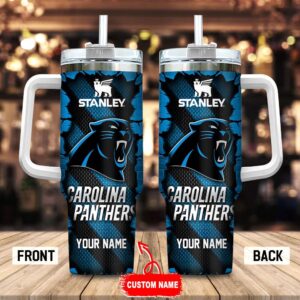 Custom Name Carolina Panthers Stainless Steel Tumbler 40Oz For Fans