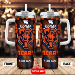 Custom Name Chicago Bears Stainless Steel Tumbler 40Oz For Fans