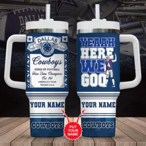 Custom Name Dallas Cowboys Nfl Tumbler 40Oz