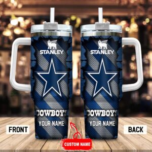 Custom Name Dallas Cowboys Stainless Steel Tumbler 40Oz For Fans