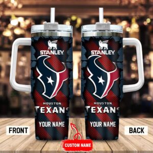 Custom Name Houston Texans Stainless Steel Tumbler 40Oz For Fans