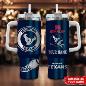 Custom Name Houston Texans Tumbler 40Oz
