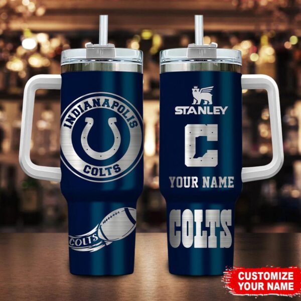 Custom Name Indianapolis Colts Tumbler 40Oz