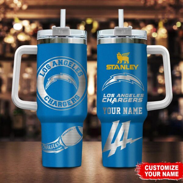 Custom Name Los Angeles Chargers Tumbler 40Oz