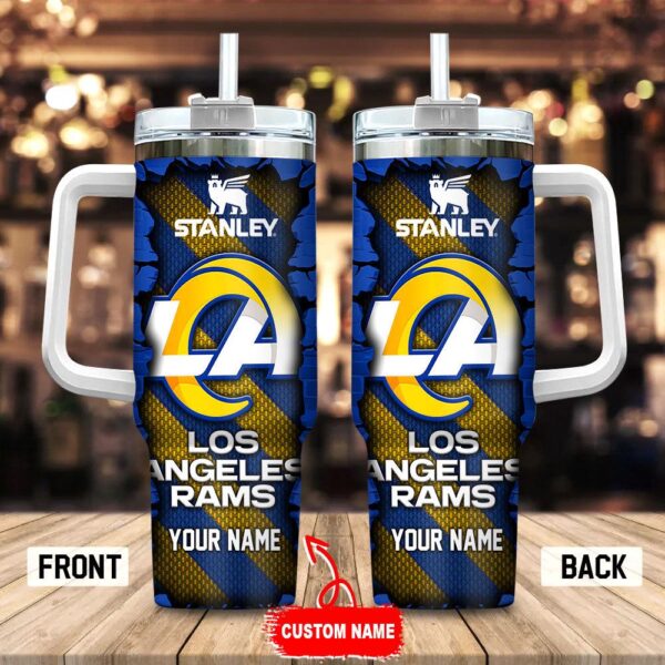 Custom Name Los Angeles Rams Stainless Steel Tumbler 40Oz For Fans