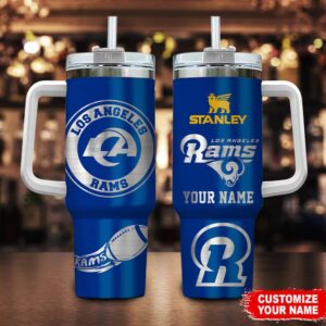 Custom Name Los Angeles Rams Tumbler 40Oz