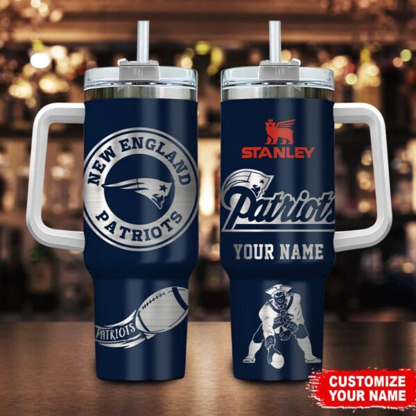 Custom Name New England Patriots Tumbler 40Oz