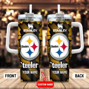 Custom Name Pittsburgh Steelers Stainless Steel Tumbler 40Oz For Fans