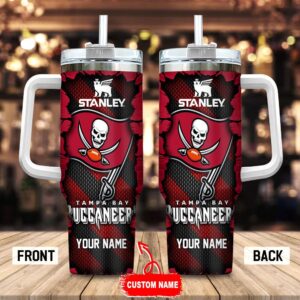 Custom Name Tampa Bay Buccaneers Stainless Steel Tumbler 40Oz For Fans