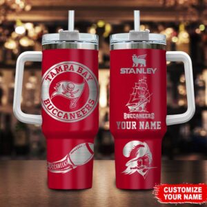 Custom Name Tampa Bay Buccaneers Tumbler 40Oz