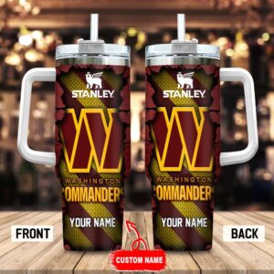 Custom Name Washington Commanders Stainless Steel Tumbler 40Oz For Fans