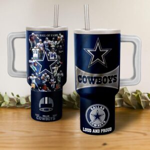 Dallas Cowboys NFL Tumbler 40OZ With Handle For Fans